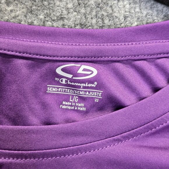 C9 by Champion Shirt Womens Large Purple Long Sleeve Semi Fitted Performance - Picture 2 of 8